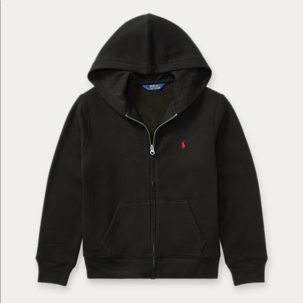 Black Zip Up Hoodie - RALPH LAUREN